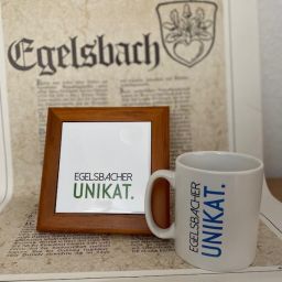 Egelsbacher UNIKAT mit Fliesenuntersetzer