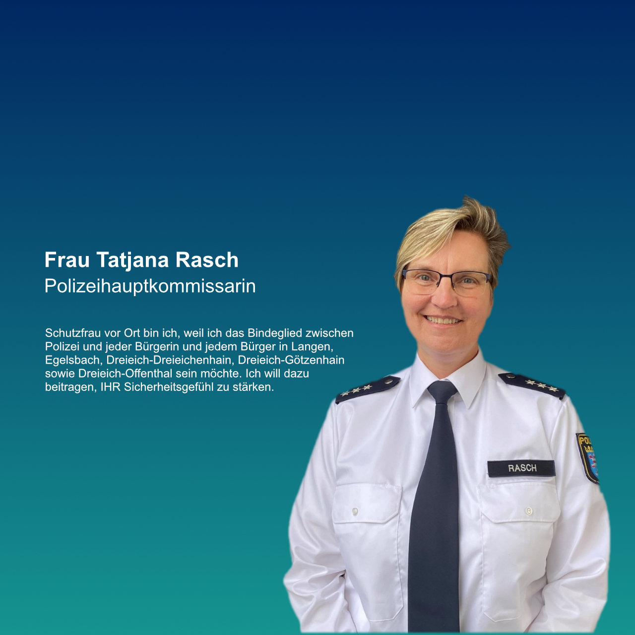 Schutzfrau vor Ort