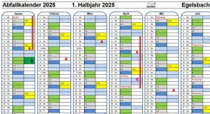 Bild des Abfallkalenders 2025