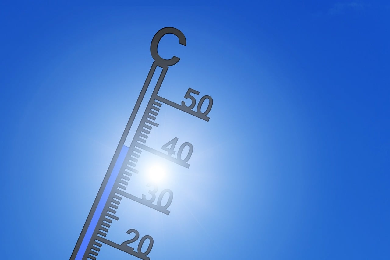 Thermometer bei Hitze