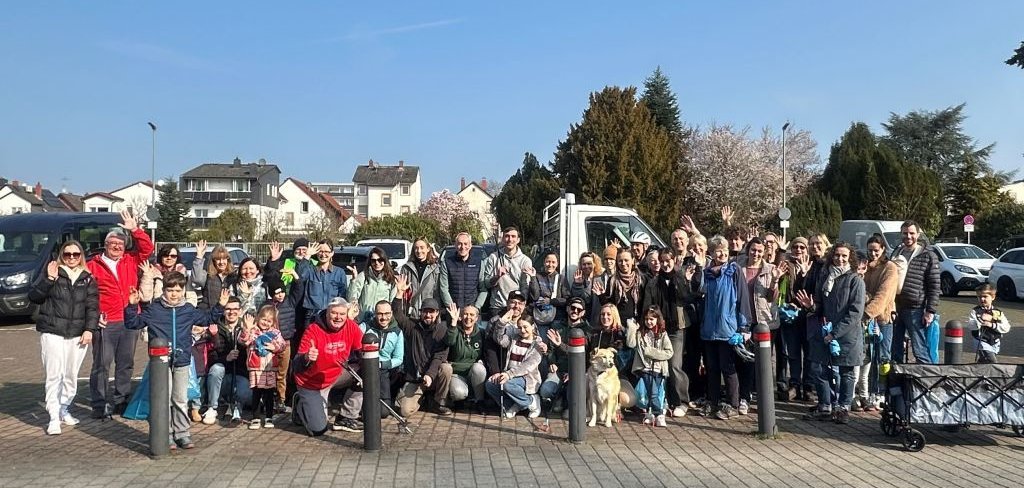 Helferinnen und Helfer der Umweltaktion „Sauberes Egelsbach“