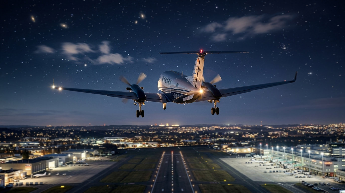 Beechcraft Super King Air 350 beim Starten