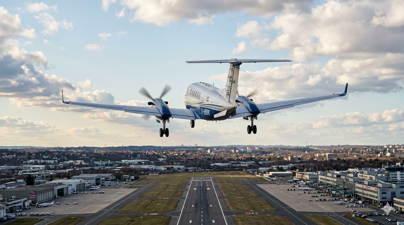 Beechcraft Super King Air 350 beim Starten