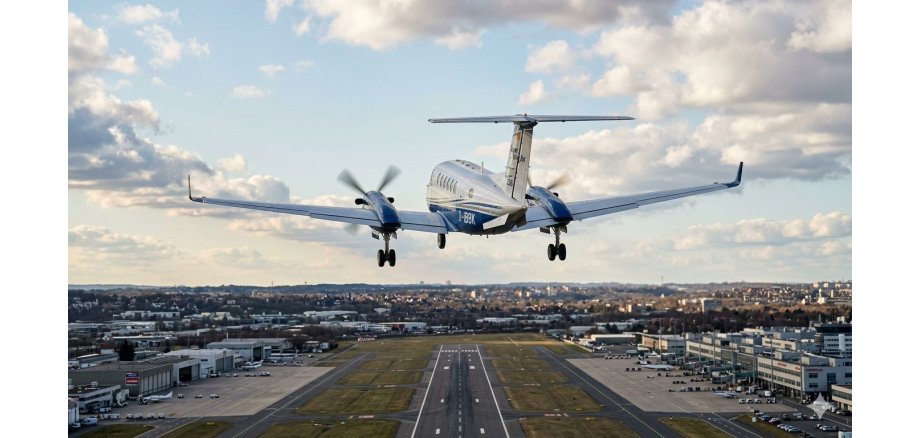 Beechcraft Super King Air 350 beim Starten